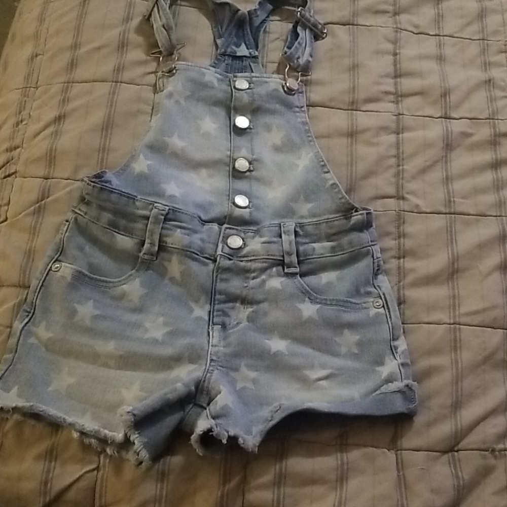 Girls overall shorts